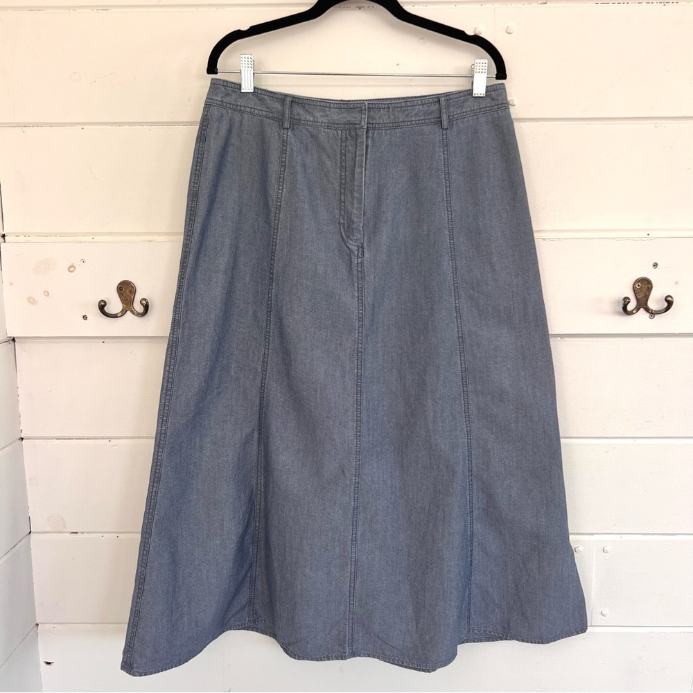 Denim Skirt. Maxi length by Charter Club.